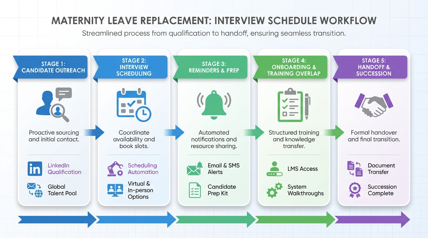 Interview Scheduling App Guide for Maternity Leave Hiring (2026)