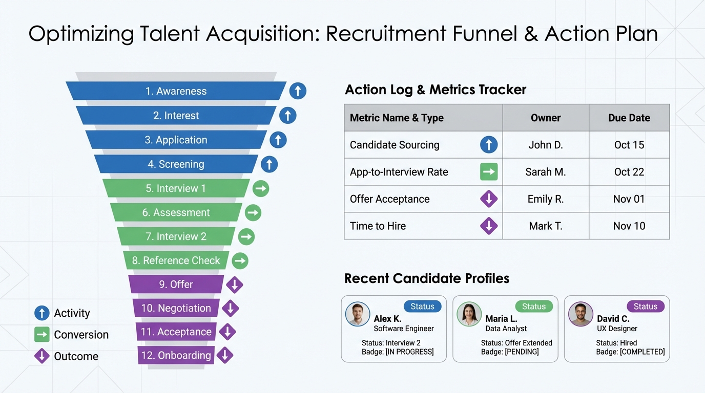 Recruitment Monitoring: Metrics, Templates, and a 30-Day Plan (2026)