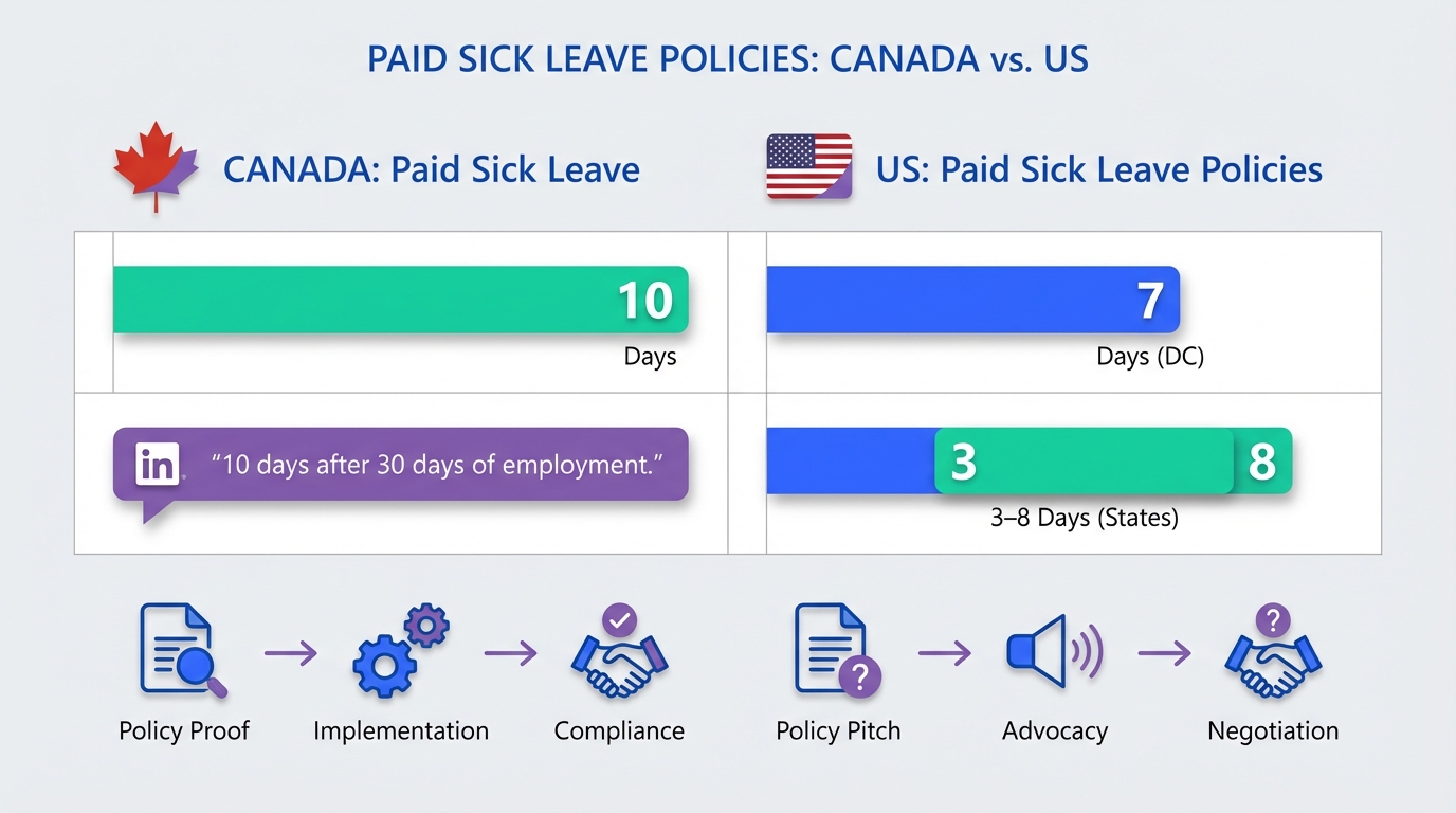 HR Recruitment System Guide: Sick Leave in Canada vs US (2026)