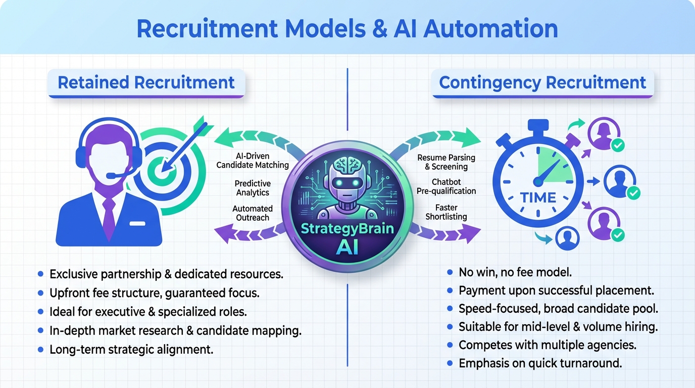 Recruitment Online for Recruiters: Retained vs Contingency (2026)