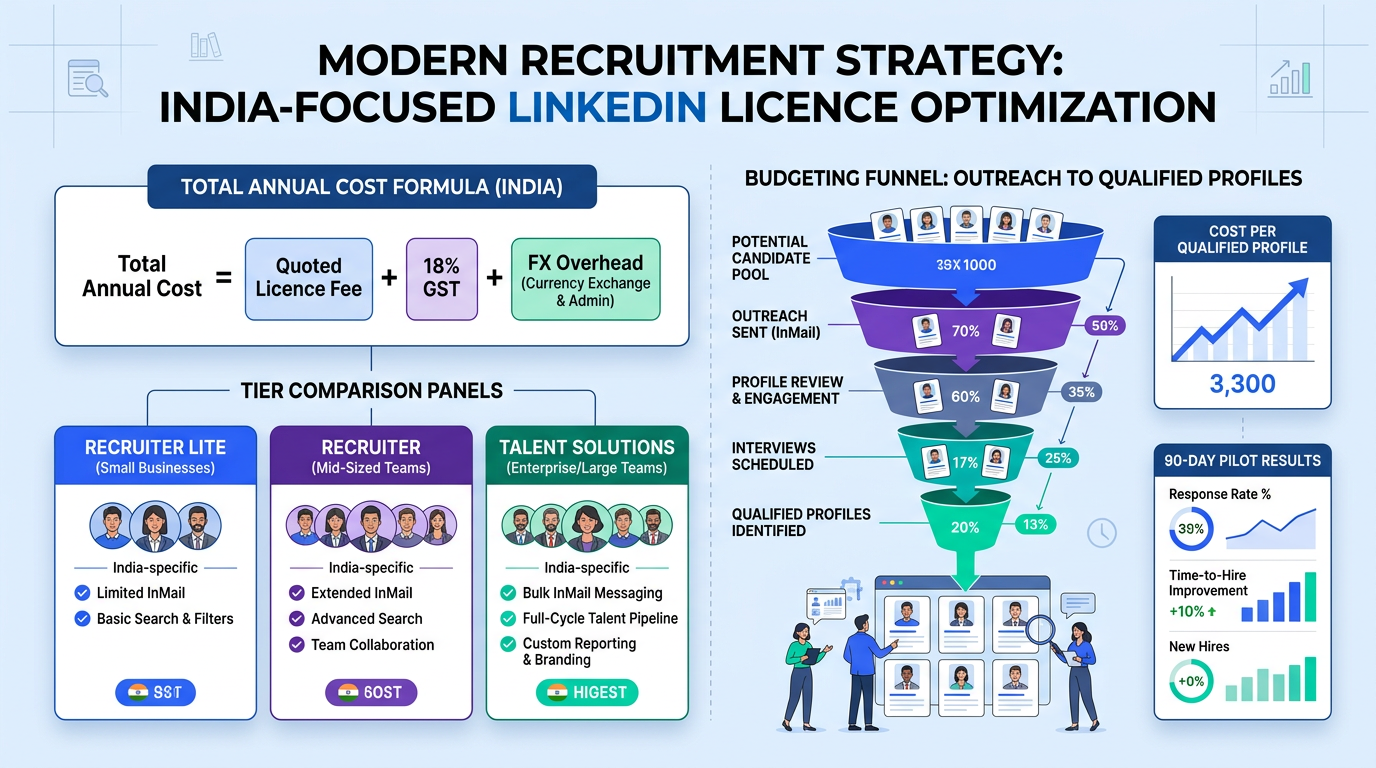 Recruiter LinkedIn Licence Cost India: Practical Guide