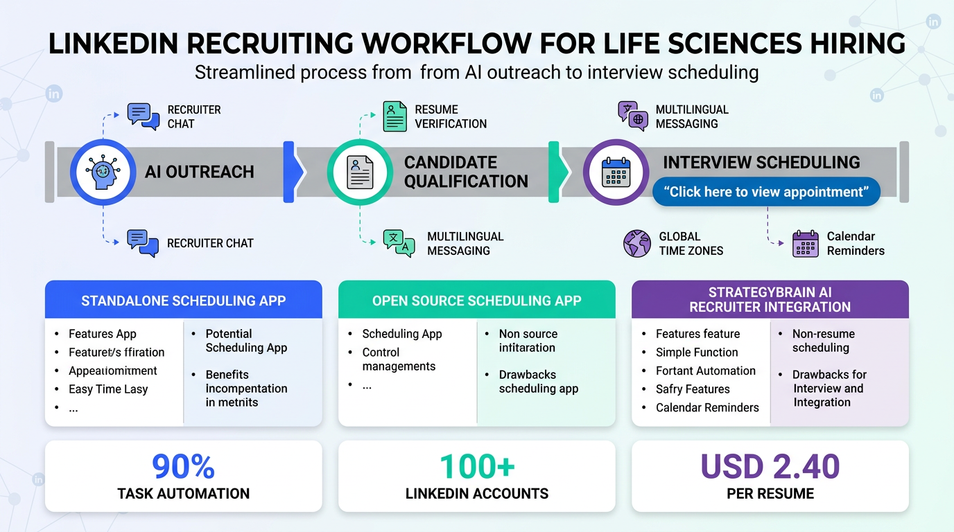 Interview Scheduling App for Life Sciences Recruiters