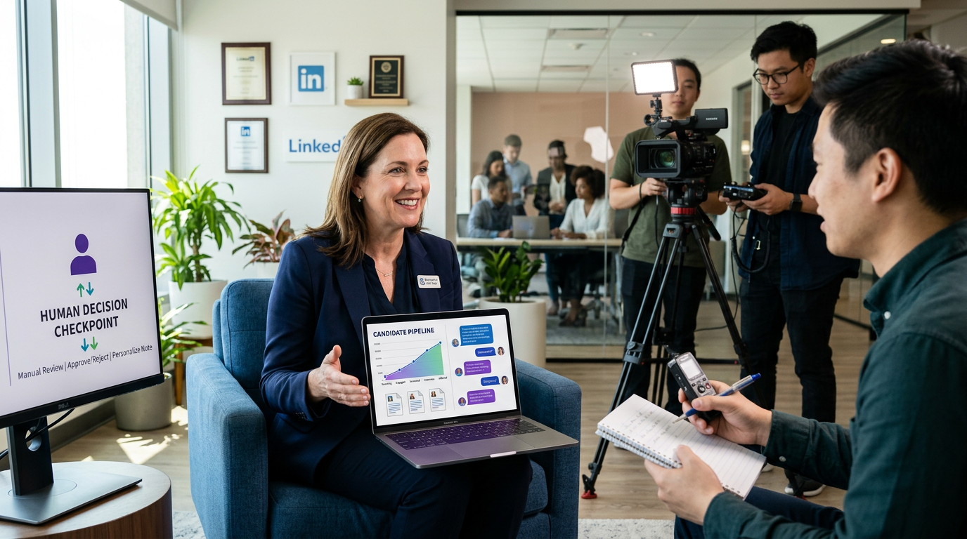 LinkedIn Connection Automation Tool for Human + AI Hiring