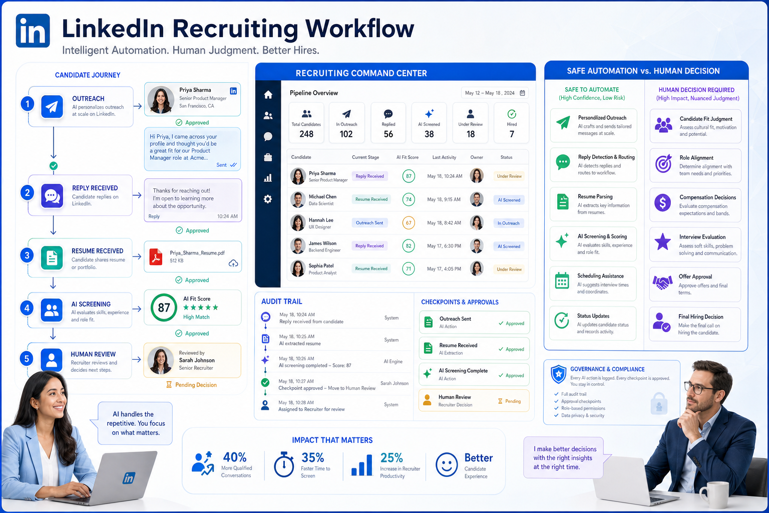 Automatiser LinkedIn With Recruiter Control