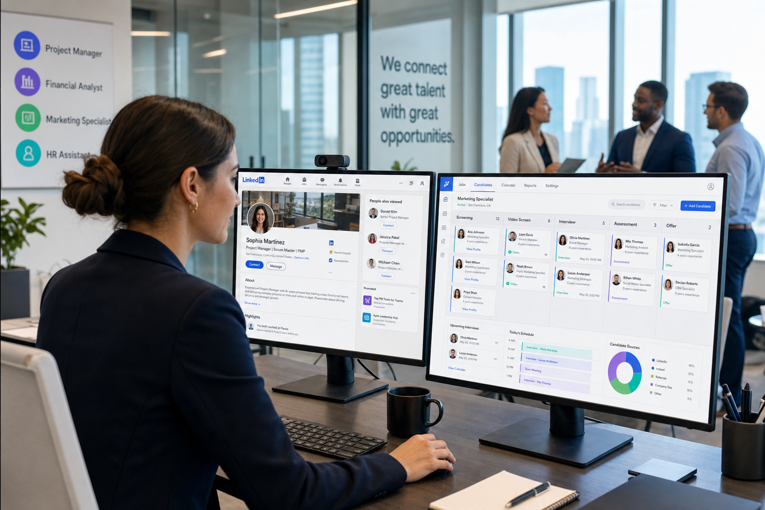 Automated Interview Scheduling in a Hire Platform